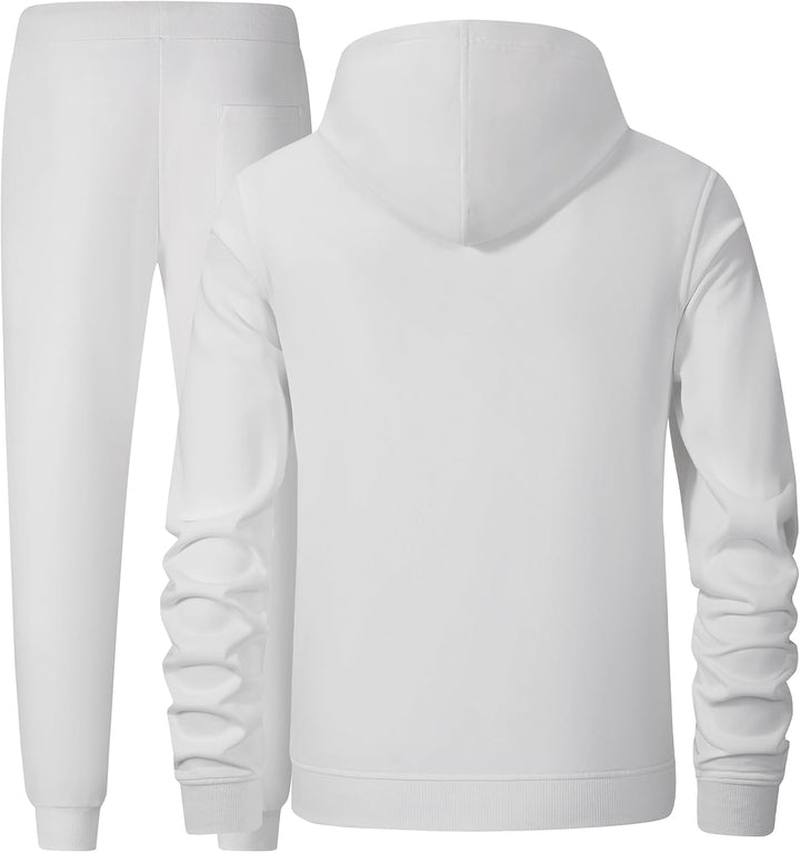 W JIANWANG Trainingsanzug Herren Hoodie Baumwolle Jogginganzug Herren Athletisch Komfortabel Tracksu