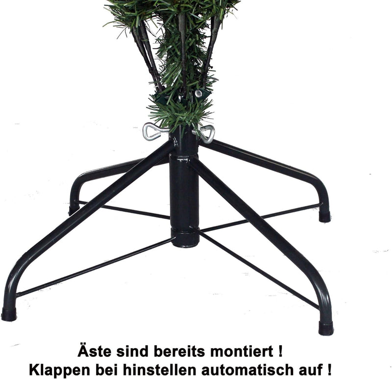 RS Trade HXT 15013 künstlicher Weihnachtsbaum 120 cm mit Schnee und Zapfen (Ø ca. 78 cm) ca. 500 Spi