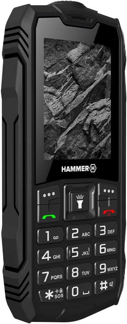HAMMER H Rock Handy ohne Vertrag, 2.4 Zoll Farbdisplay, Robust, Mega Batterie 1800 mAh, (IP68), Stos