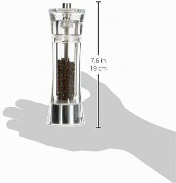Zassenhaus Pfeffermühle Acryl 18 cm 18cm Transparent, 18cm Transparent