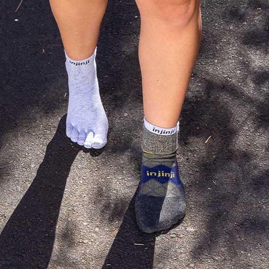 Injinji WOMEN´S LINER+RUNNER MINI-CREW CANARY XS/S