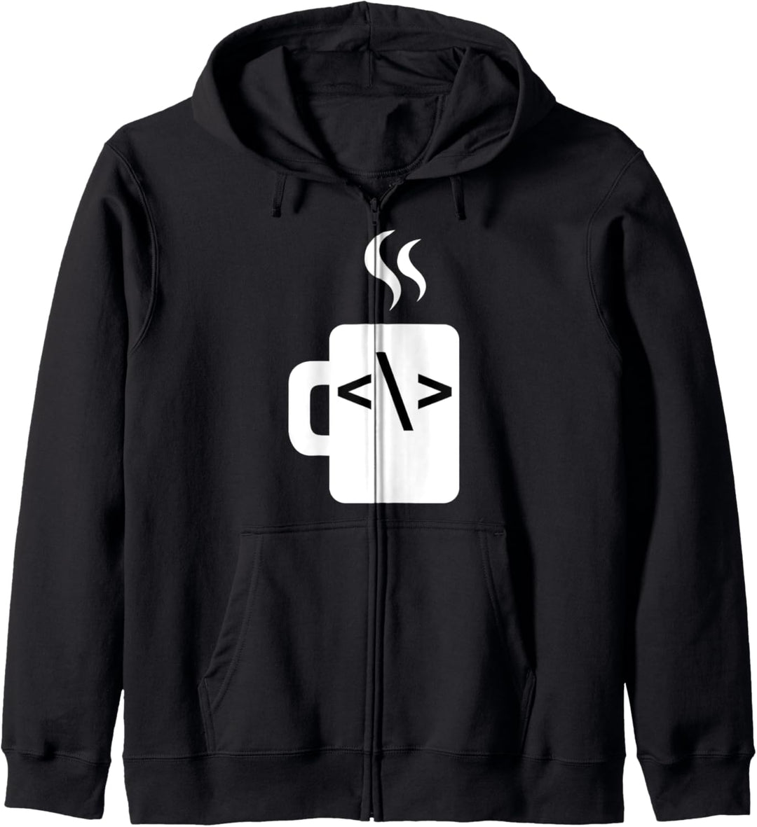 JavaScript-Codesoftware-Entwickler Kaffee Java Kapuzenjacke