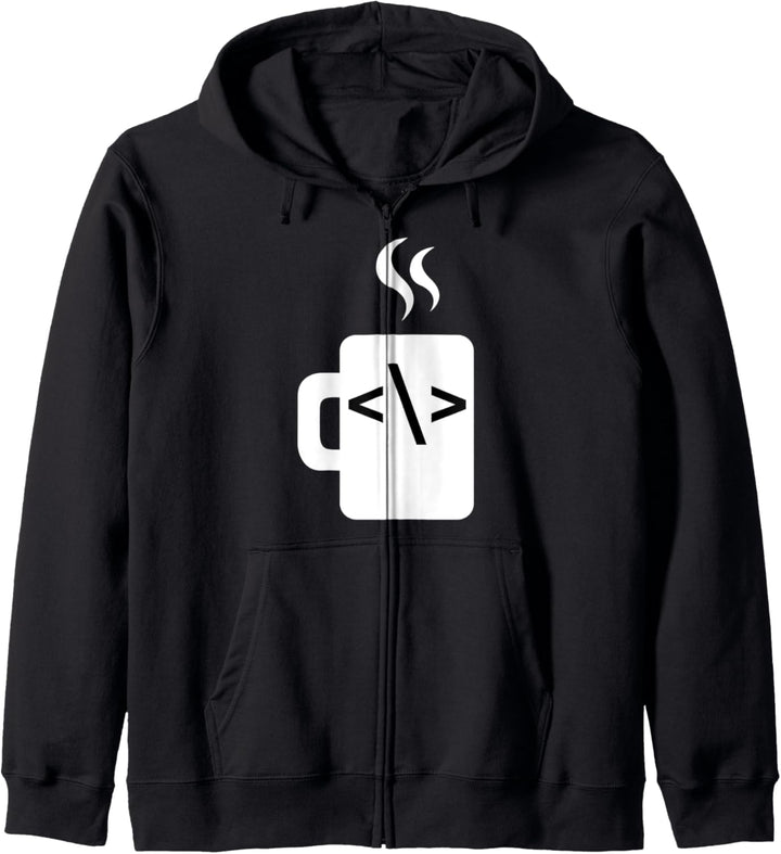 JavaScript-Codesoftware-Entwickler Kaffee Java Kapuzenjacke