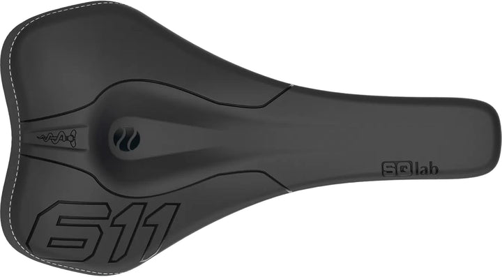 SQlab 611 Ergowave S-Tube, MTB Tech & Trail Fahrradsattel 15 cm Schwarz, 15 cm Schwarz