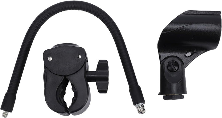 Flexible Mic Stand Mount Adjustable Goose Neck Microphone Stand Clamp Holder, Ideal for Musicians, S