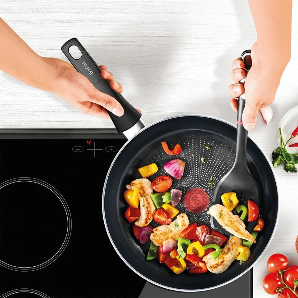 Tefal Easy Expert C3109122 Pfannen-Set, 2-teilig, 22 und 28 cm, für alle Herdarten + Induktion