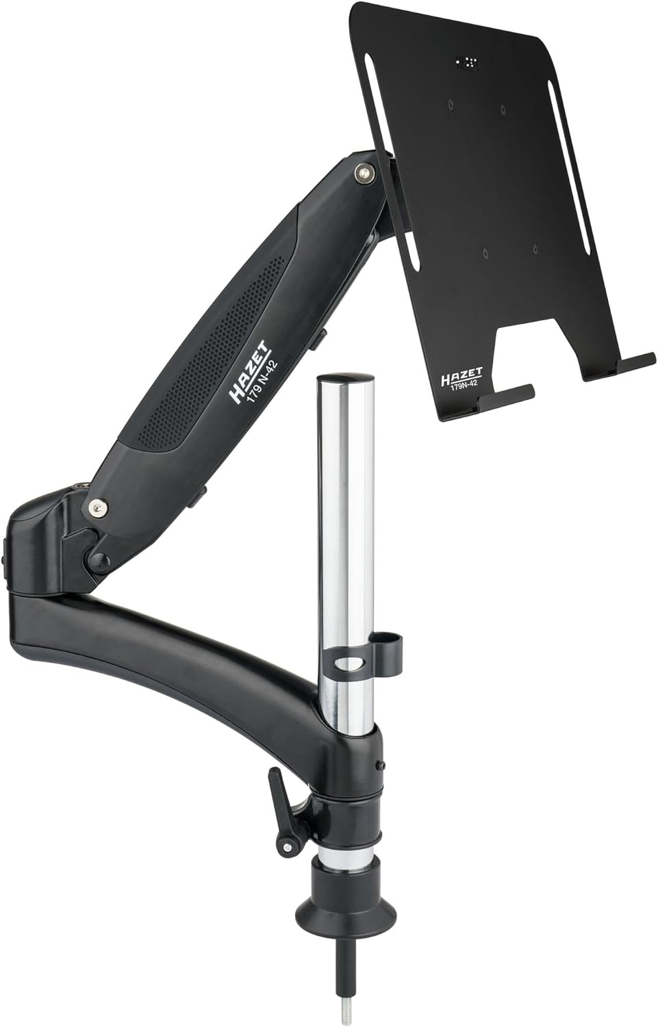 Hazet Laptop-Halter 179N-42, komplett mit VESA 75/100 und Klettband, Tragkraft 5 kg, passend Werksta
