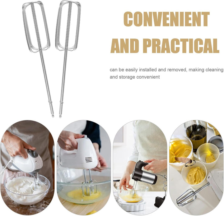 2er-set Handmixer-besen, Ersatz-eierquirl aus Edelstahl, Teigknetwerkzeug für Küche Und Haushalt
