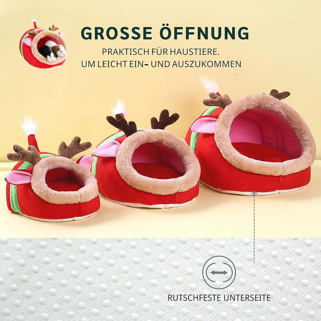 JanYoo Kleintierhöhle für Chinchilla, Igel, Meerschweinchen, Käfigzubehör, Spielzeug, für Bartagame,