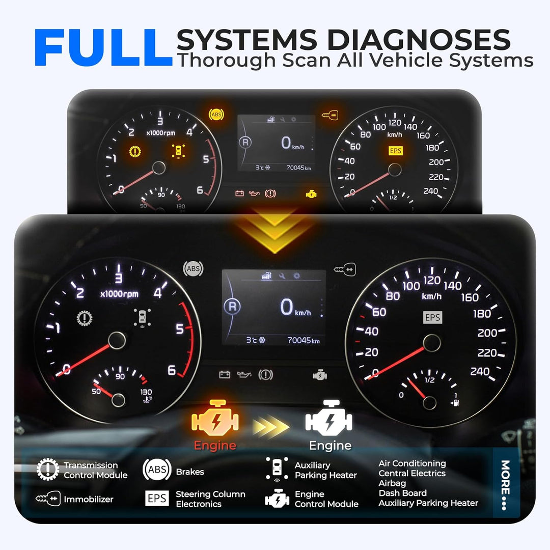 AUTOPHIX 7610 Elite Vollsysteme OBD2 Diagnosegerät Kompatibel mit VW Automotive Full Functions OBD2