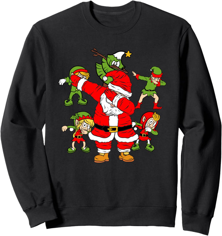 Weihnachten im Juli – Dab Elf, Baum, dabbing Weihnachtsmann Sweatshirt