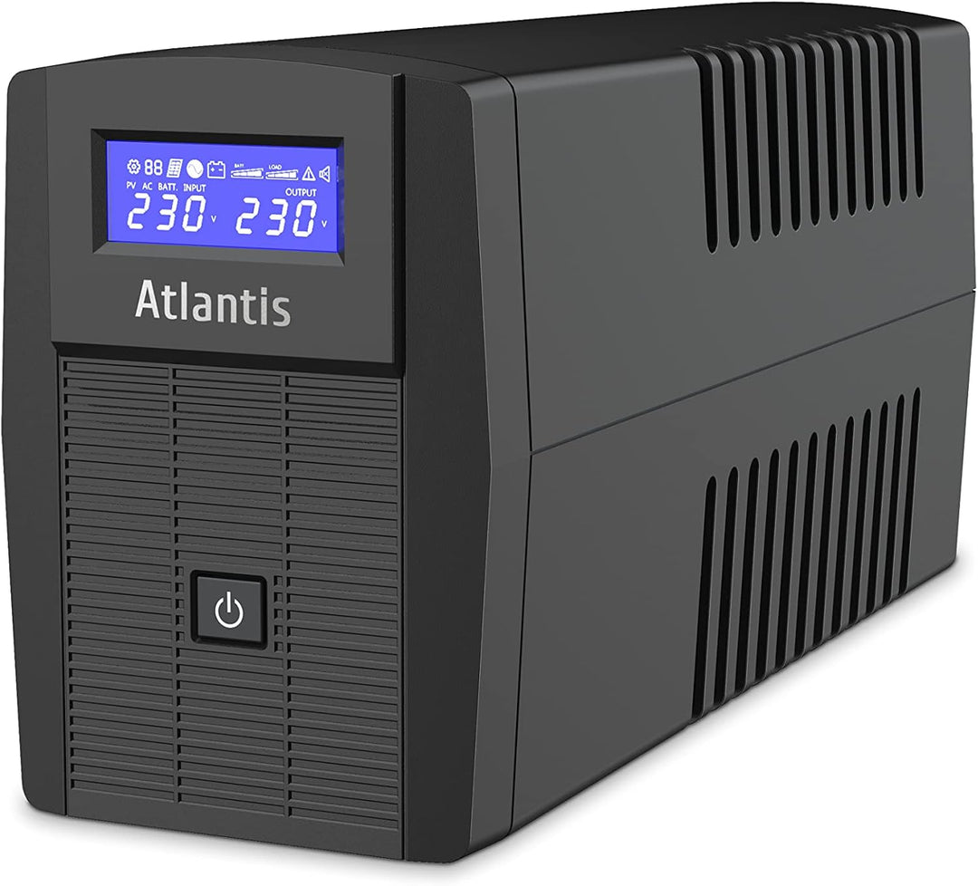 Atlantis A03-HP1003 Kontinuitätsgruppe Sinuswelle Pure 800VA 480W Line Interactive, LCD-Display, USB