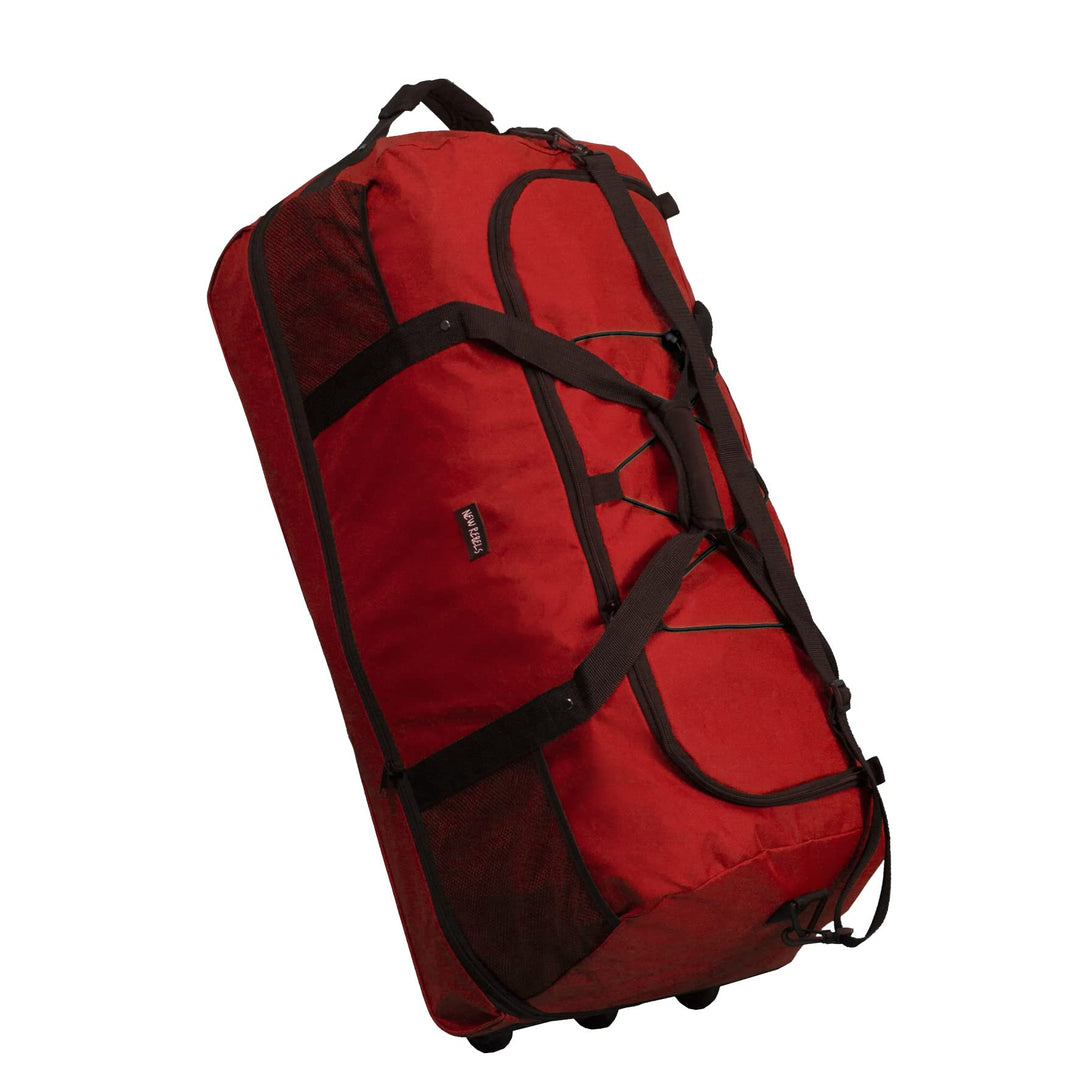 Airmont Newark Roll-Trolley 600d Basic New Rebels Rot, 35 x 35 x 80 cm, Unisex, Erwachsene Dark Red,