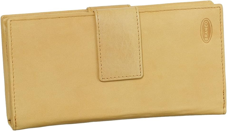 Luxus Leder Damen Geldbörse Portemonnaie Geldbeutel XXXL mit Reissverschluss 18,5 cm Farbe Beige, Be