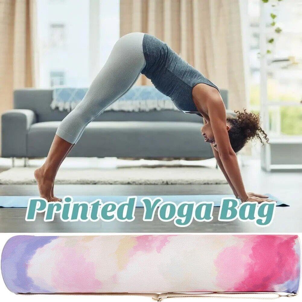 Yoga-Tasche, Aufbewahrungstasche Doppeltem Reissverschluss, Yogamatten-Tasche Verstellbarem Schulter