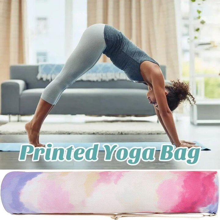 Yoga-Tasche, Aufbewahrungstasche Doppeltem Reissverschluss, Yogamatten-Tasche Verstellbarem Schulter