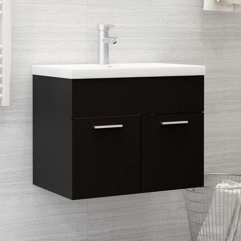homiuse 60x38,5x46 cm Waschbeckenunterschrank Badezimmerschrank Badschrank BadmöBel Unterschrank Was