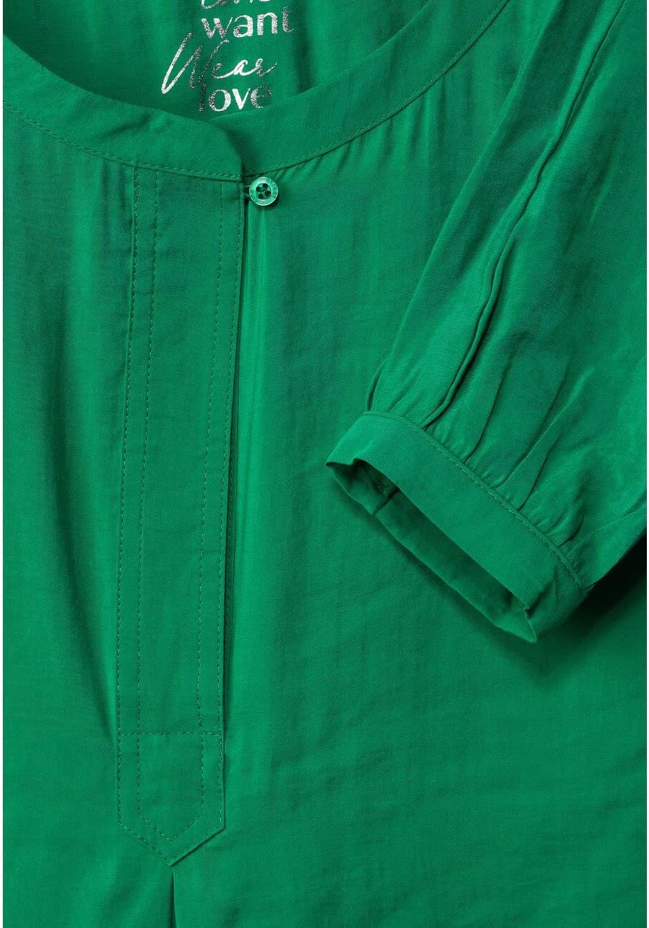 STREET ONE Damen Blusenshirt 46 Brisk Green, 46 Brisk Green