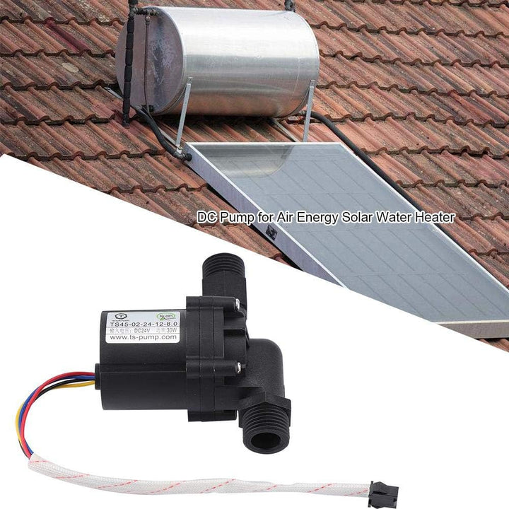 DC 24/12 V Solarwarmwasserbereiter Umwälzpumpe Auto Abschaltung geräuscharmes Wasser Einstellbare Zi