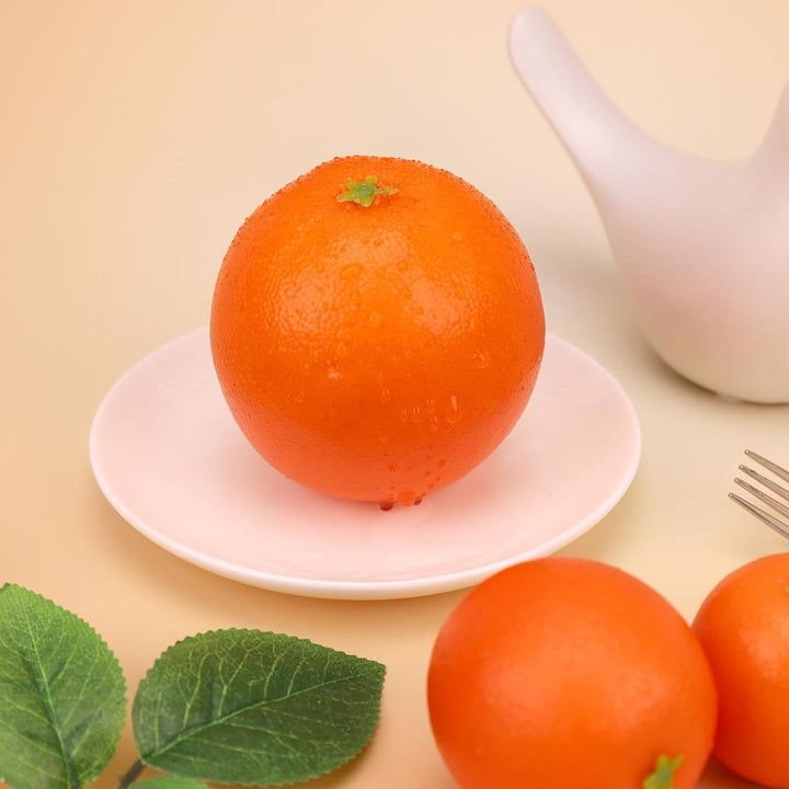 Woration Mix Grössen Gefälschte Obst Orangen Satz Künstliche Lebensecht Simulation Orangen Mandarine