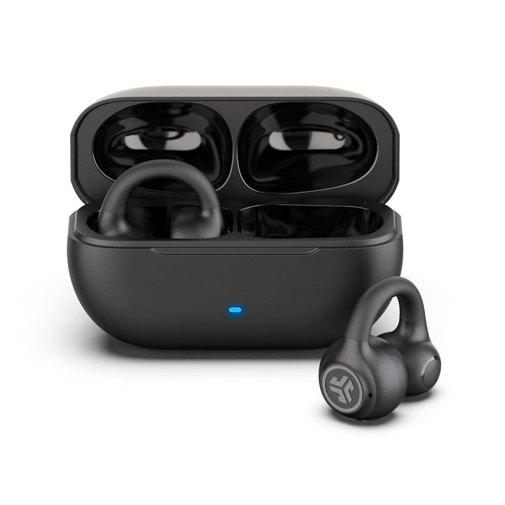 JLab Flex Open Ear Kopfhörer - Open Ear Earbuds, Manschetten-Design Clip-On-Kopfhörer, 21 Stunden Ak