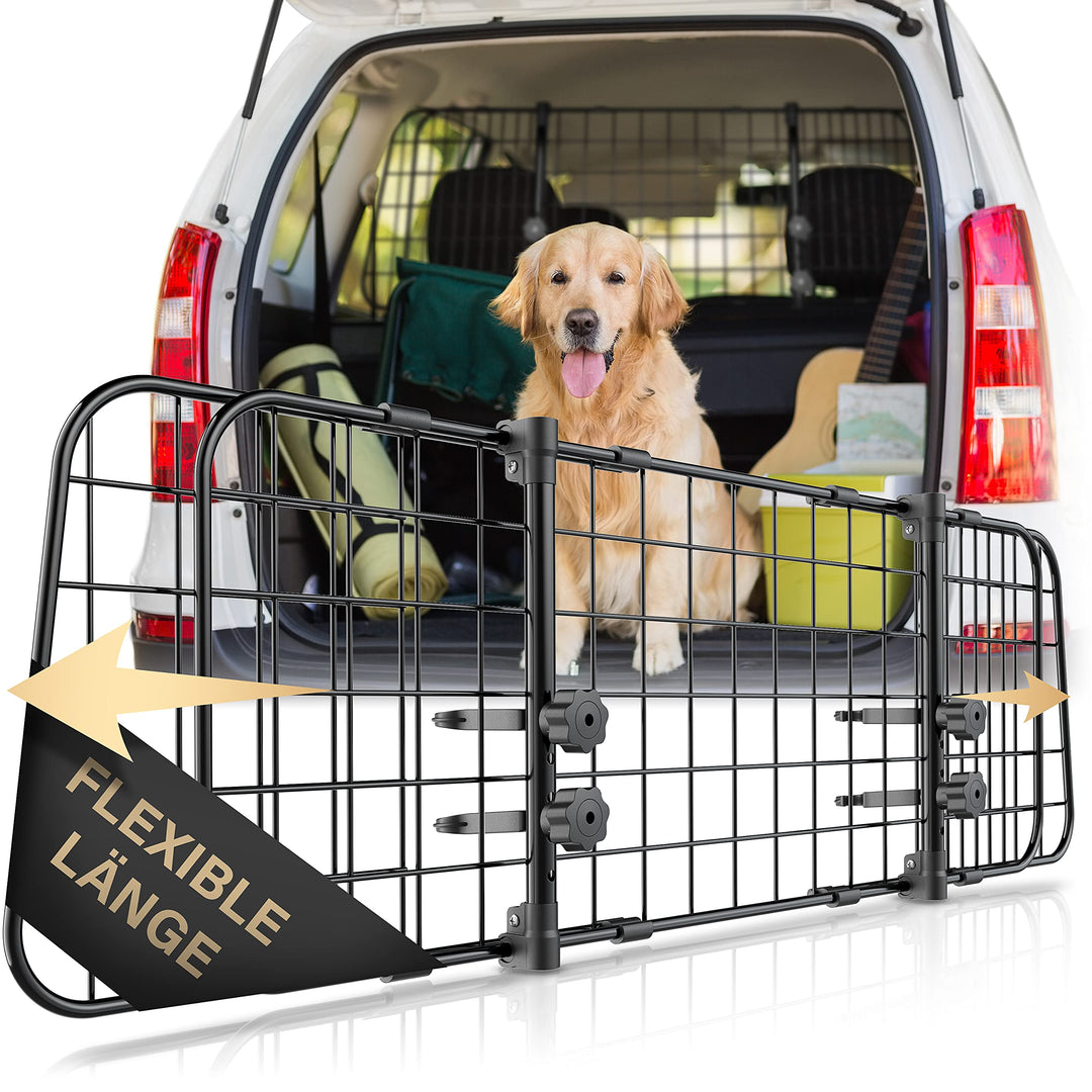 Heldenwerk Universal Kofferraum Trenngitter für Hunde - Auto Hundegitter zum Transport für deinen Hu