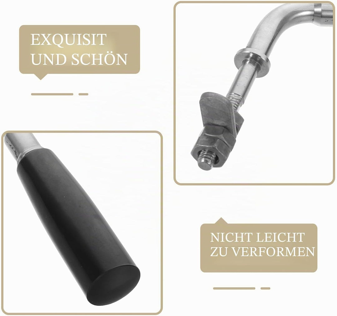 Kaminofen Türgriff aus Edelstahl Hitzebeständig Rutschfest 6,3x4x1 Zoll Ersatzgriff für Holzofen und