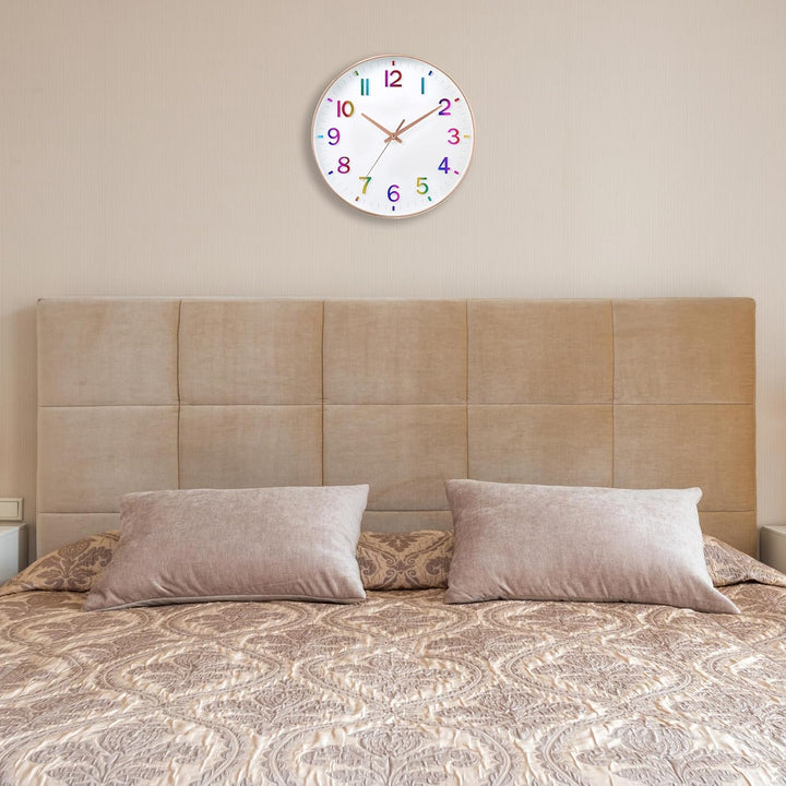 HZDHCLH Funkuhr 30 cm Grosses Ziffernblatt Wanduhr Geräuschlos,Geeignet für Schule, Zuhause, Wanddek