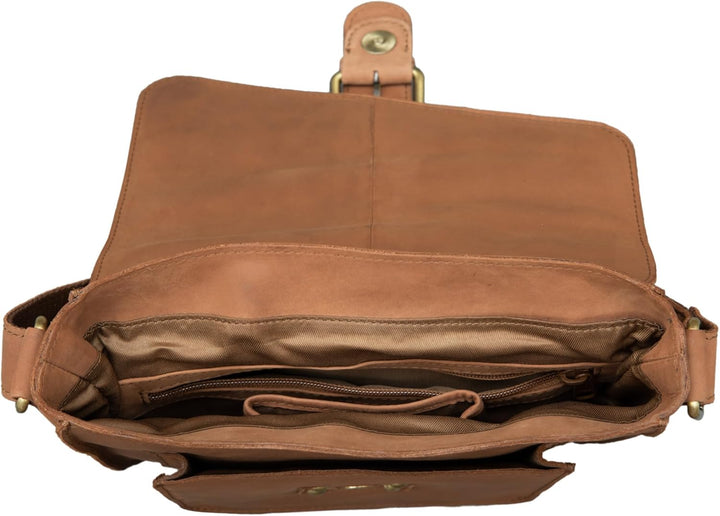 STILORD 'Lukas' Umhängetasche Herren Leder mittelgross Vintage iPad Ledertasche 10,1 Zoll Tablettasc