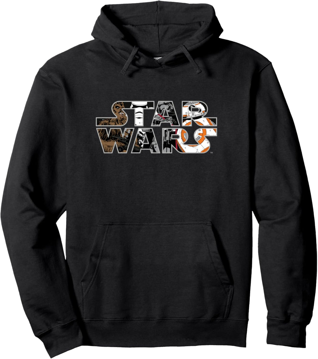 Star Wars Logo Characters Pullover Hoodie