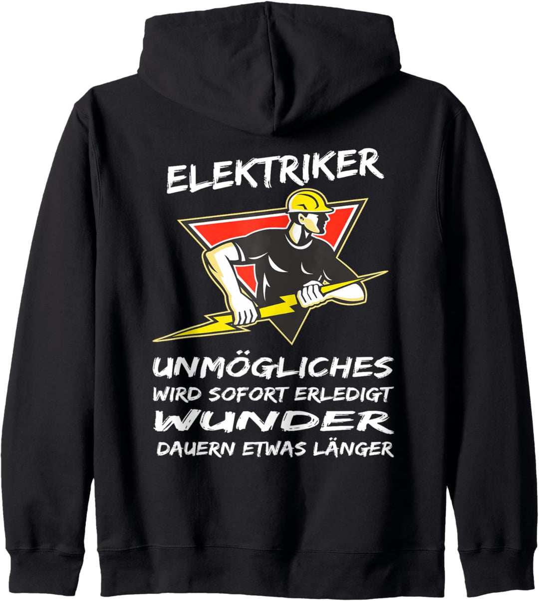 Elektriker Meister Handwerker Design Lustig Spruch Geschenk Kapuzenjacke