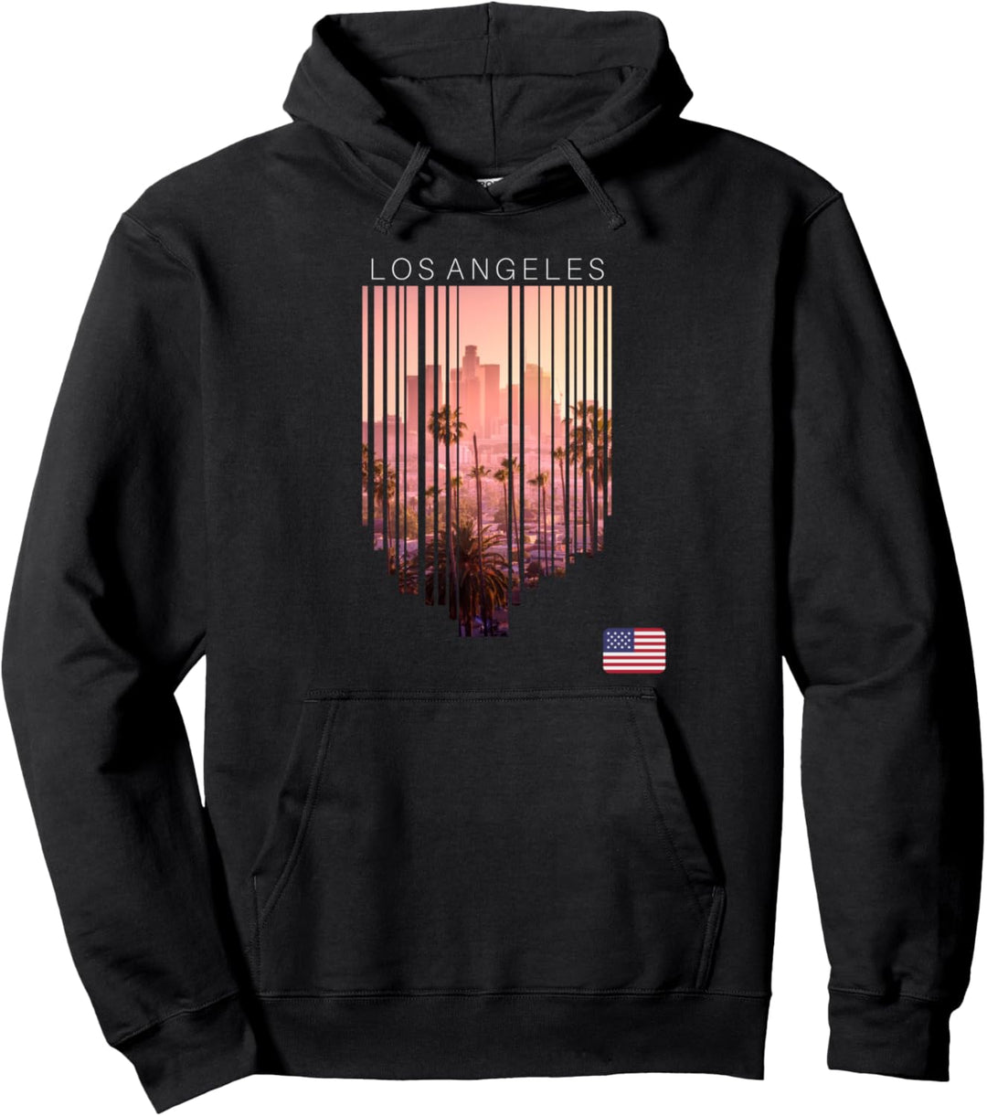 Los Angeles USA Flagge Pullover Hoodie