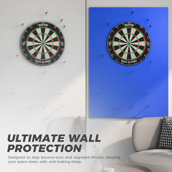 KOTO - 4pcs. Dart Surround, langlebige Dart wandschutz, verhindert Schäden, Eva 6PCS Quadrat Blau, 6