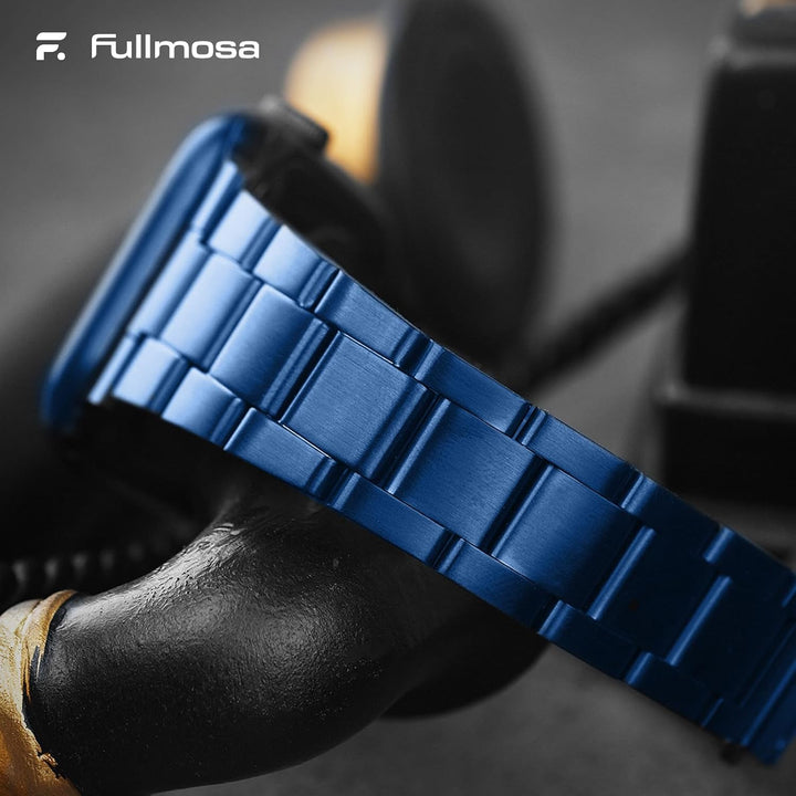 Fullmosa für Apple Watch Armband 41mm 40mm 38mm Edelstahl Metallarmband mit Uhrengehäuse für iwatch