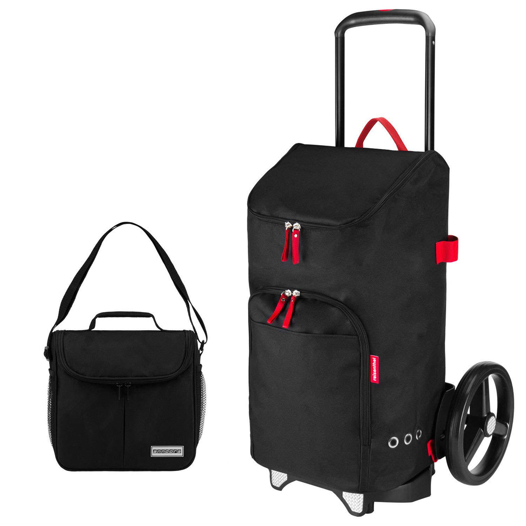 reisenthel citycruiser Rack + citycruiser Bag 45 l Einkaufstrolley schwarz + Promo Zugabe