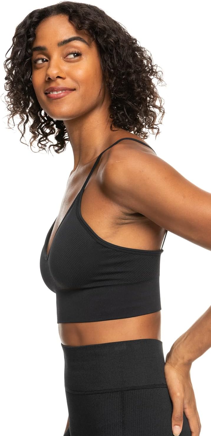 Roxy Damen Chill Out Seamless Sport-BH XS-S Anthrazit, XS-S Anthrazit