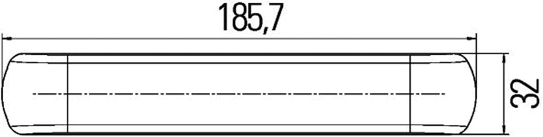 Hella 2BM 011 788-051 Zusatzblinkleuchte - LED - 12V - aufklebbar - Lichtscheibenfarbe: glasklar - L