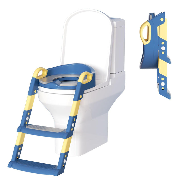 toilettensitz kinder mit treppe Toiletten Training faltbar und Tragbar Tritthocker für Kinder oder U