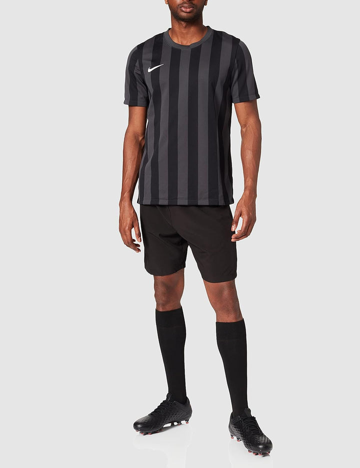 Nike Herren Striped Division Iv Jersey Ss T-Shirt, Anthracite/Black/White