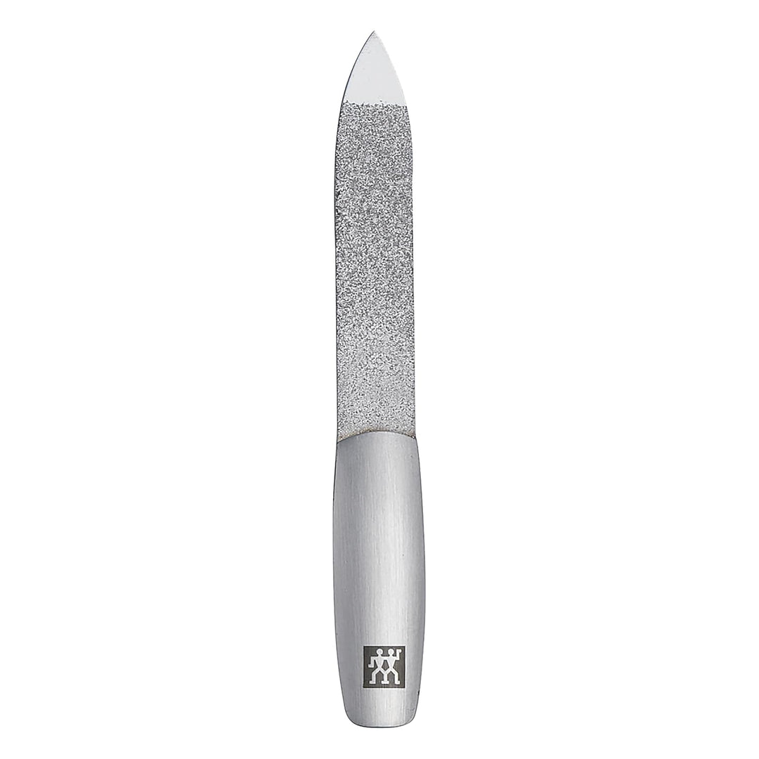 ZWILLING Maniküre Pediküre Set 3tlg., Kompakt-Nagelknipser, veganes Apfelleder-Etui, schwarz Nagelkn