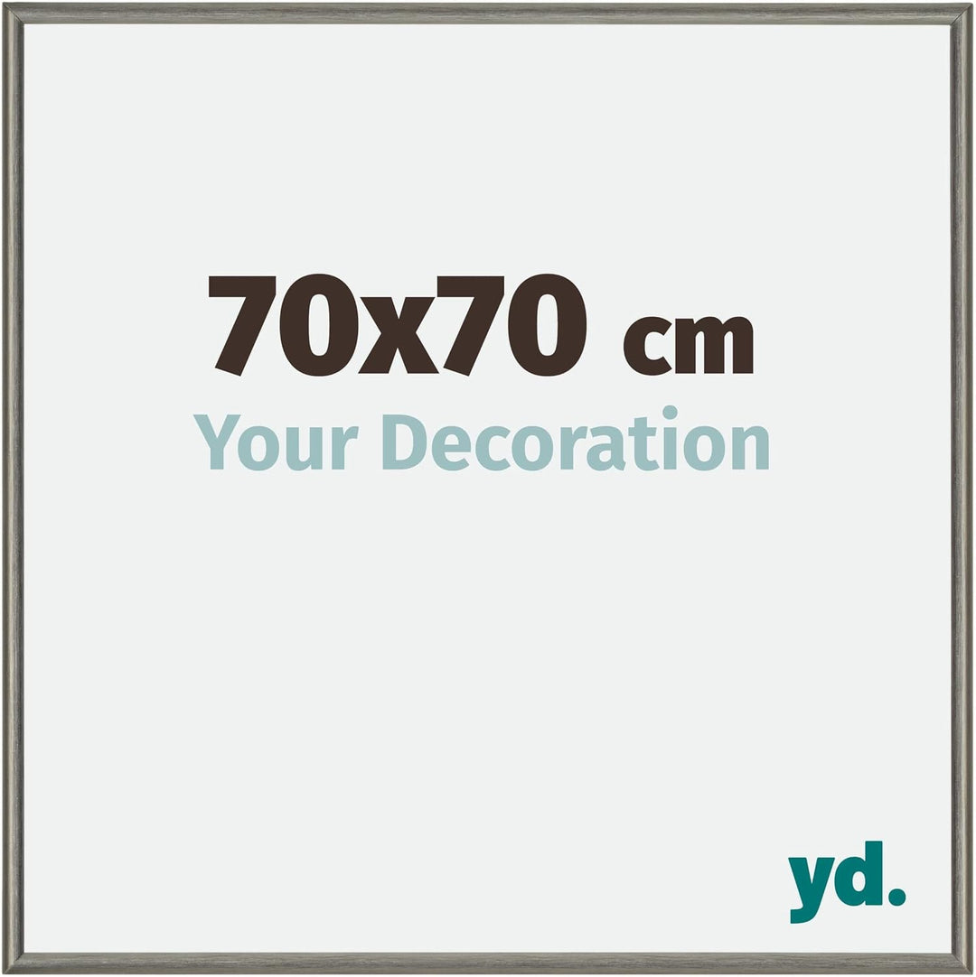 yd. Your Decoration - Bilderrahmen 70x70 cm - Bilderrahmen aus Aluminium mit Acrylglas - Antireflex