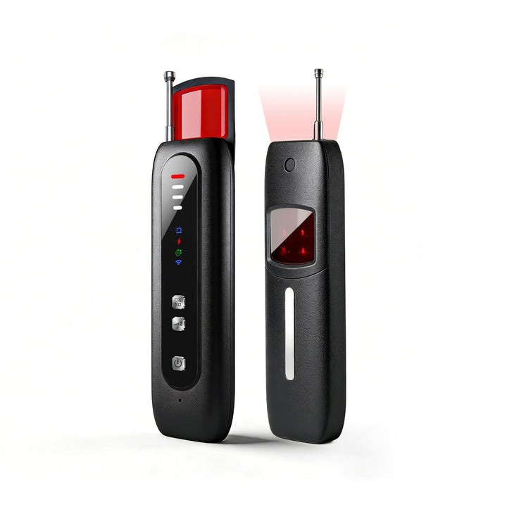 Wanzen Detektor,Versteckte Kamera Detektor mit Dual-Sensor und LED Anzeige,RF Wireless GPS Tracker F
