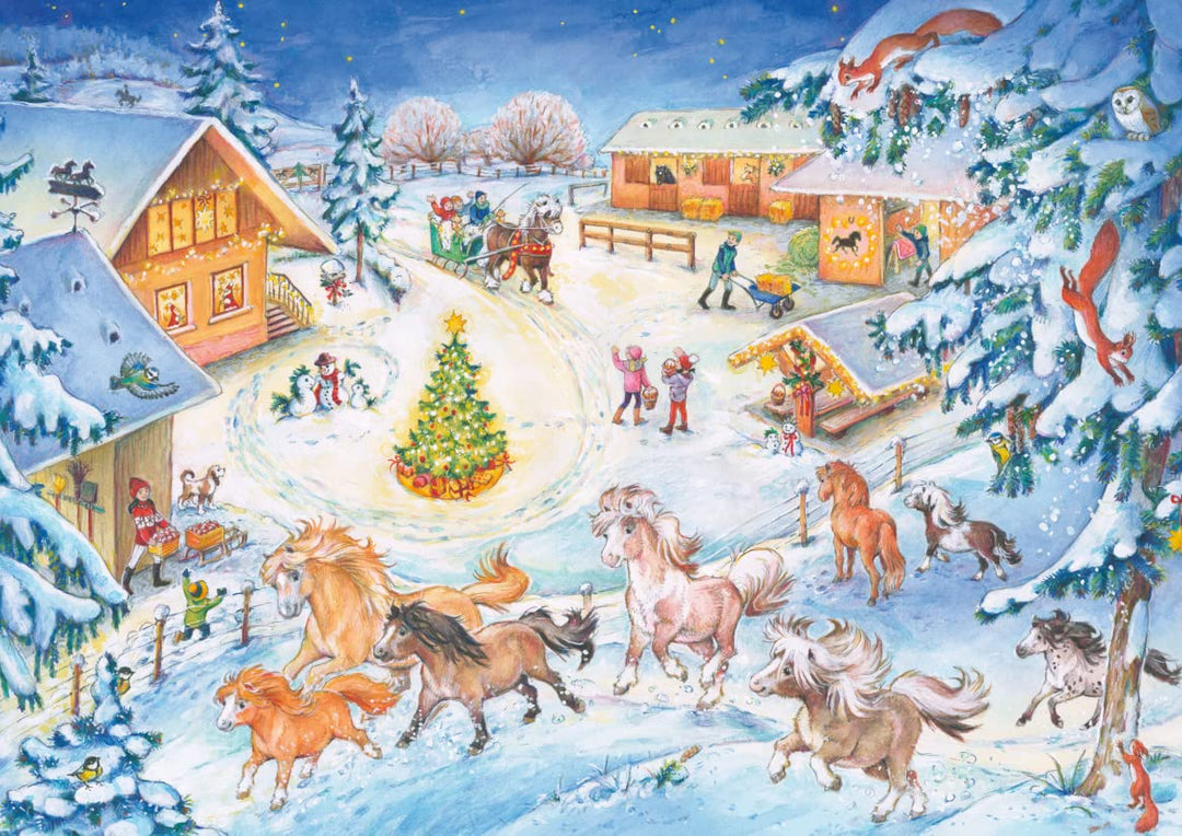 Weihnachten auf dem Ponyhof: Ein Adventskalender zum Vorlesen und Selberlesen (Adventskalender mit G