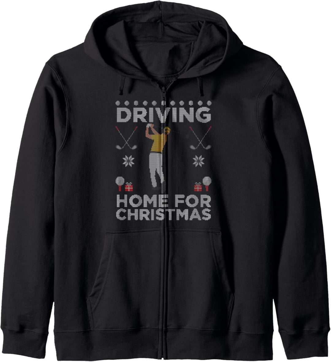 Driving Home For Christmas Golf Drive hässliche Weihnachten Kapuzenjacke