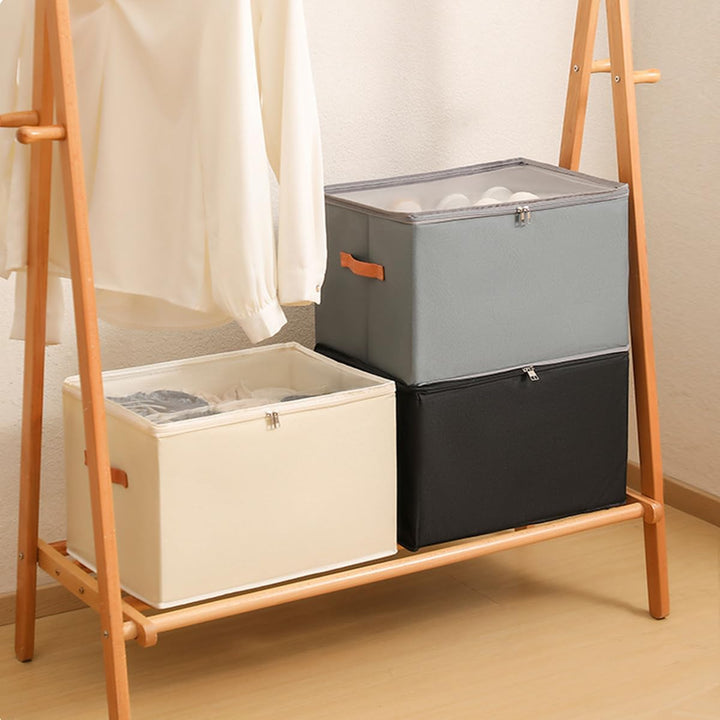 Staubdichte Schuhaufbewahrung Schuhorganizer, Shoe Organizer aus Stoff mit Klarer Abdeckung, Schuhbo