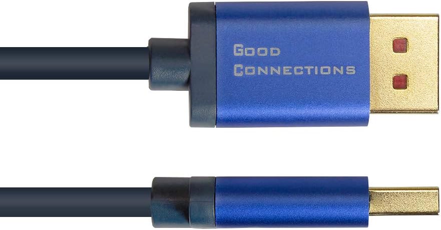 Good Connections® SmartFLEX DisplayPort 1.4 an HDMI 2.0 Kabel - 4K UHD @60Hz RGB / 4:4:4 - KUPFERLEI