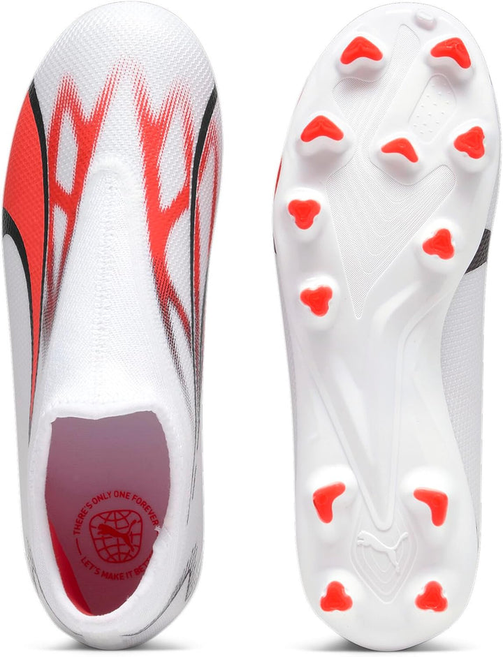 PUMA Unisex Kinder Ultra Match Ll Fg/Ag Jr Fussballschuh 27 EU Puma White Puma Black Fire Orchid, 32