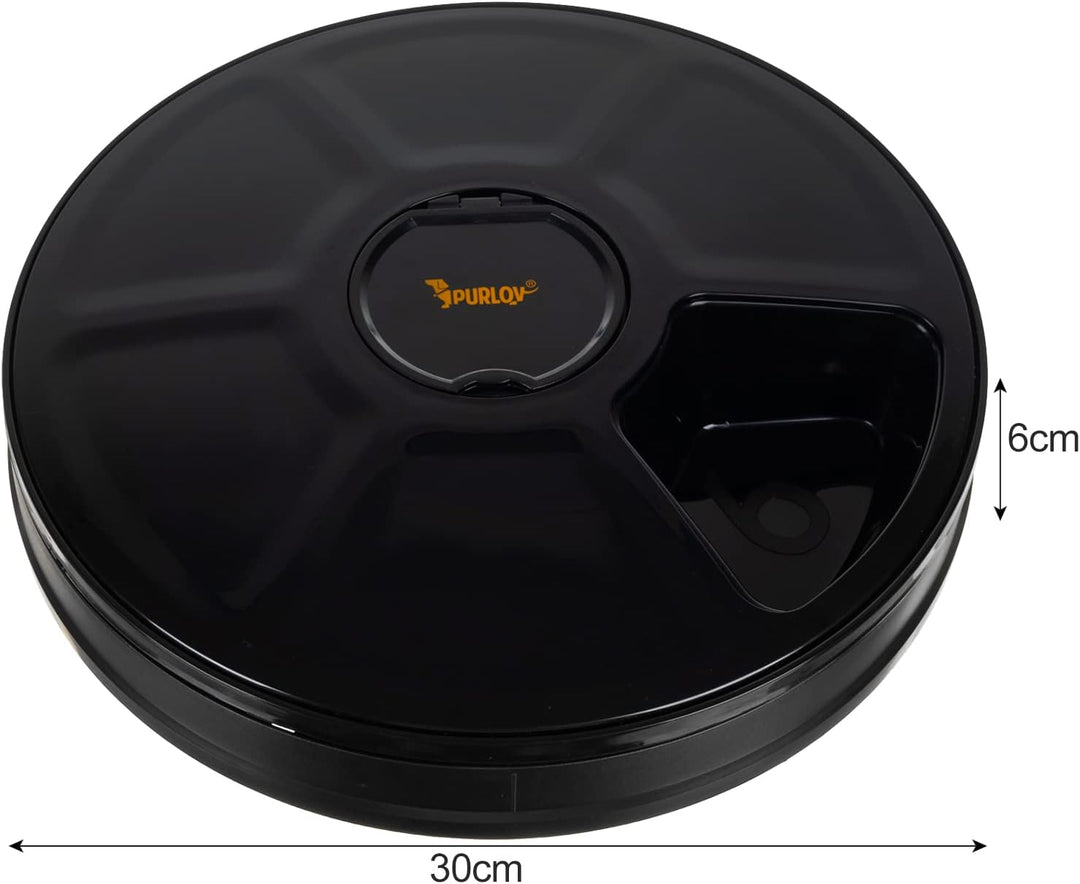 Futterautomat für Haustiere 6 Kammern Futternapf zeitgesteuert 20759