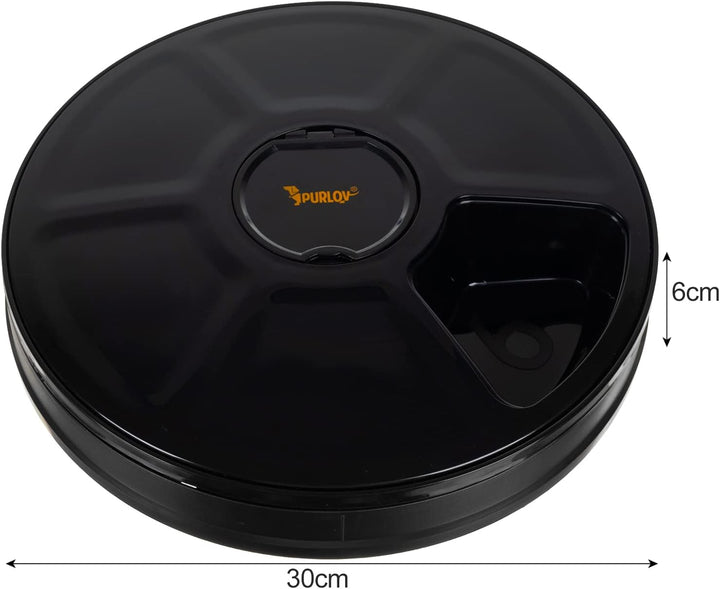 Futterautomat für Haustiere 6 Kammern Futternapf zeitgesteuert 20759