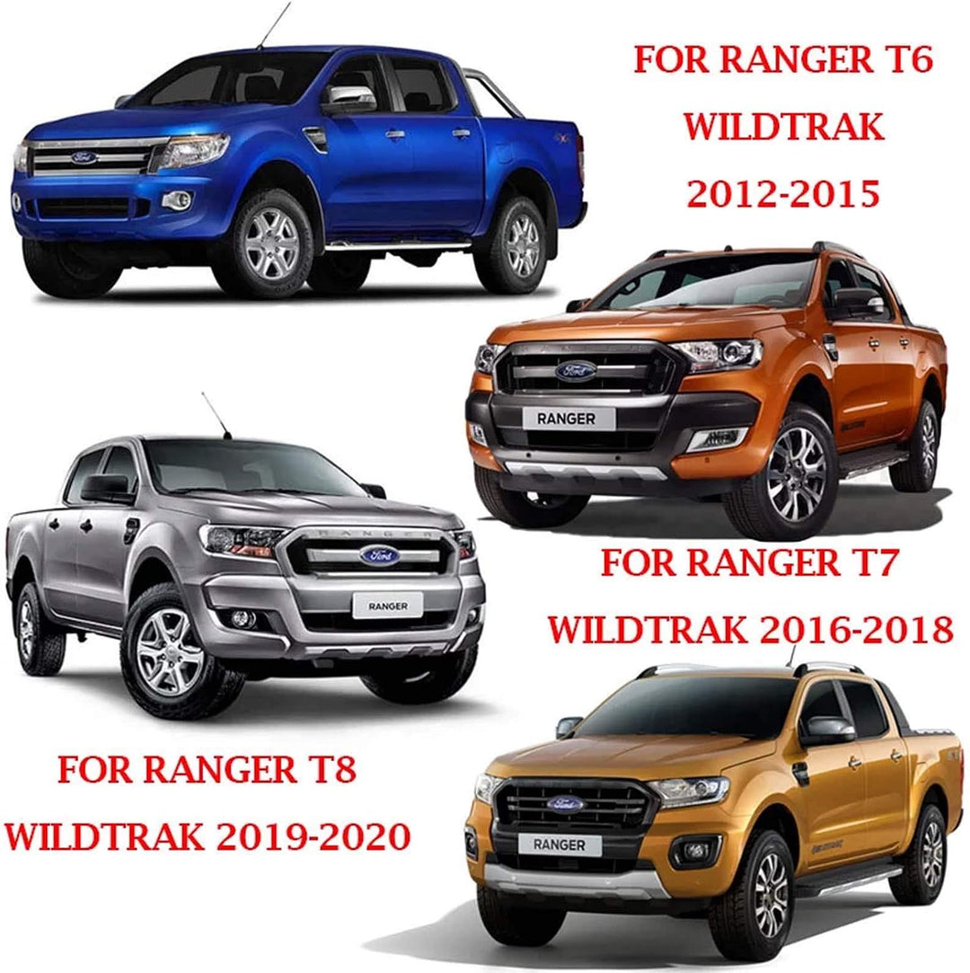 Windabweiser für Ford Ranger Doppelkabine T6 T7 T8 2012-2022 Wildtrak XL XLT Limited Stormtrak Wolft